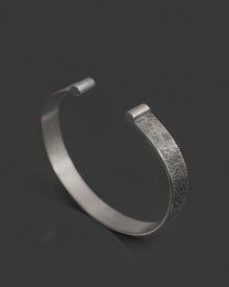 CORROS-CUFF-BRACELET hand-carved sterling silver cuff