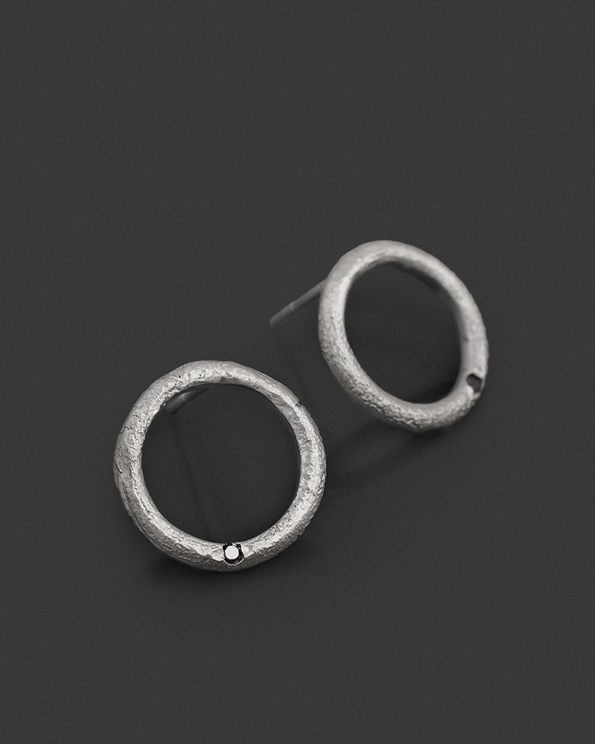 FRROZ-EARRINGS hand-carved sterling silver earrings