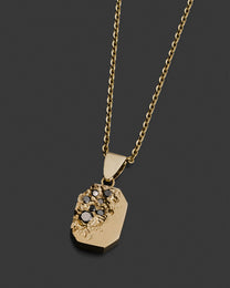 GOLD-KTAGO-PENDANT hand-carved solid gold pendant