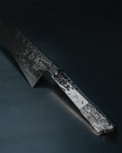 Load image into Gallery viewer, RED-GARNETS-DAMASCUS-KNIFE