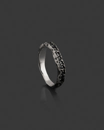 RAVERM-RING hand-carved sterling silver ring