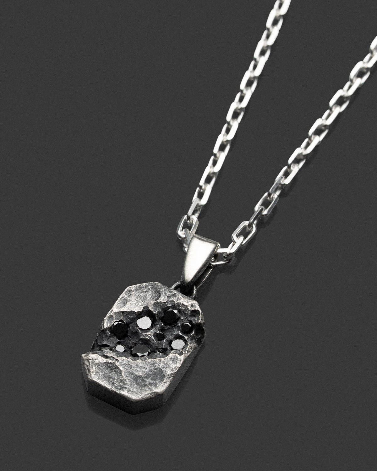 RUEVA-PENDANT hand-carved sterling silver pendant