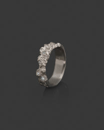 VYER-WHITE-GOLD-BAND hand-carved solid gold band ring